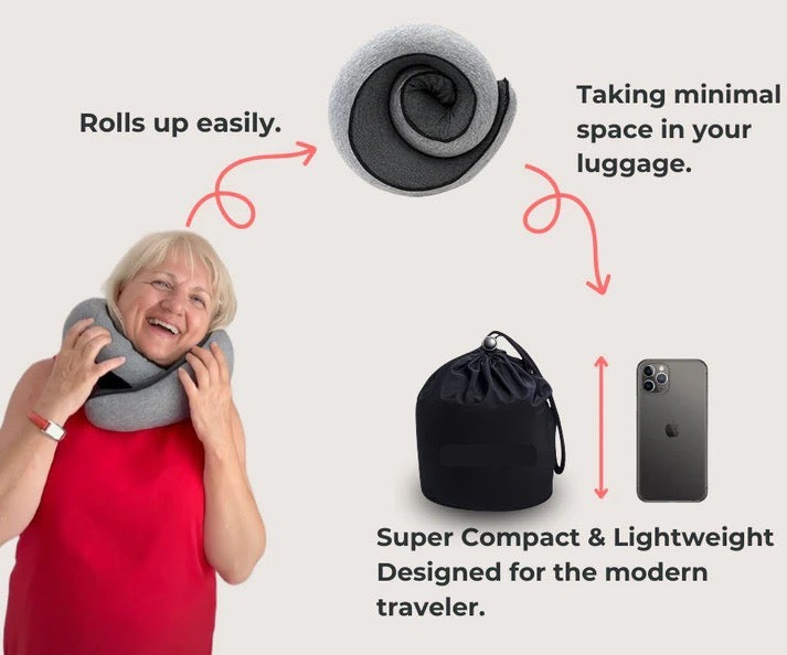 Ergonomic Pain-Relief Travel Neck Pillow