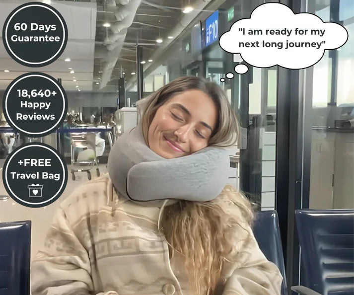 Ergonomic Pain-Relief Travel Neck Pillow