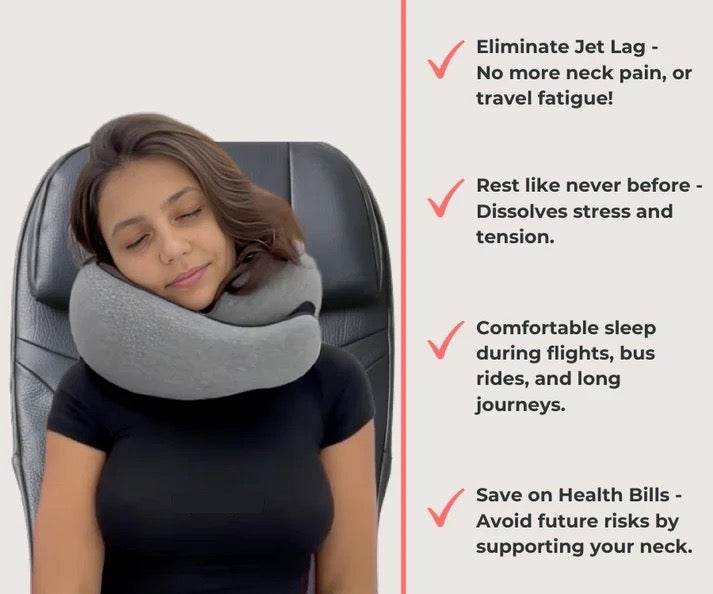 Ergonomic Pain-Relief Travel Neck Pillow