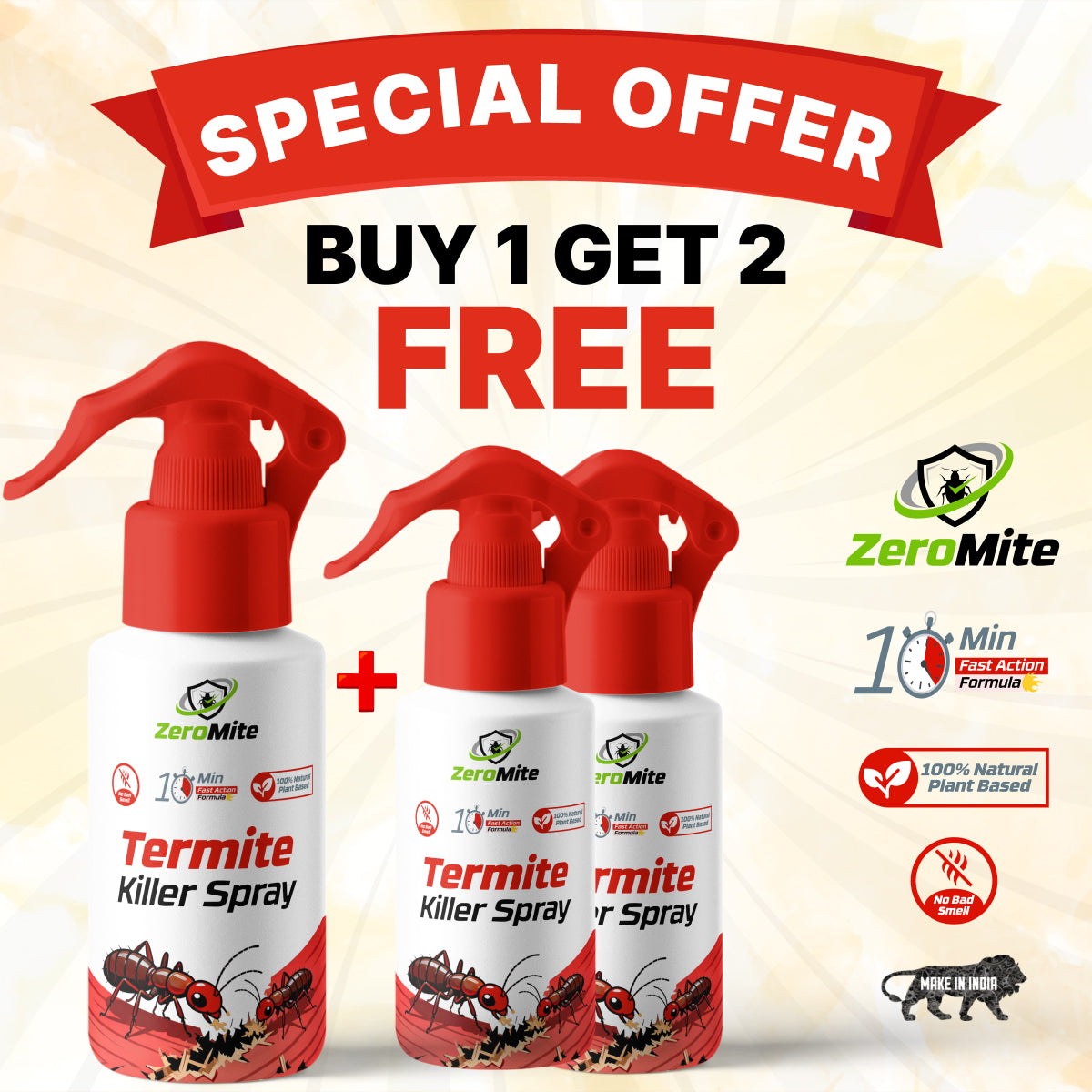ZeroMite Termite Killer Spray (Buy 1 Get 2 FREE) 🔥