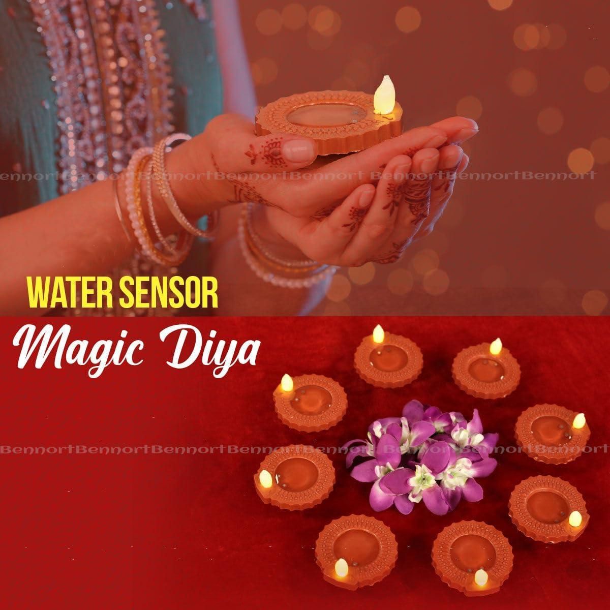 Reusable Water Sensor LED Diya  🪔   (🔥 Diwali Offer Limited Stock 🔥)