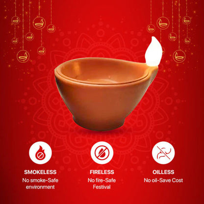 Reusable Water Sensor LED Diya  🪔   (🔥 Diwali Offer Limited Stock 🔥)