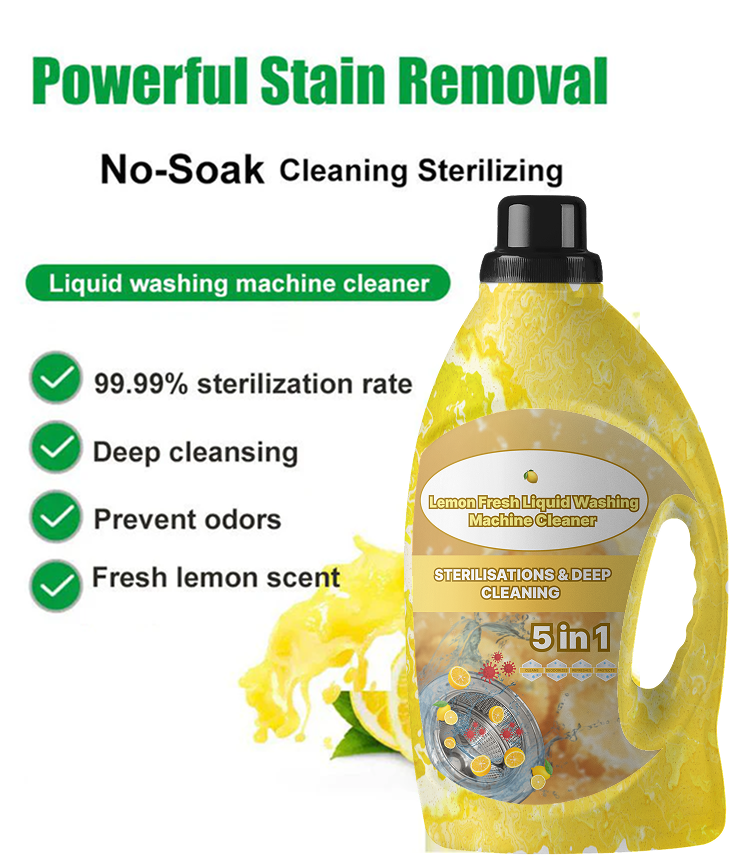 🍋 Lemon Fresh Liquid Washing Machine Cleaner (Buy 1 Get 3 Free 😍)