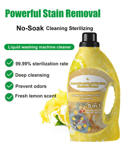 🍋 Lemon Fresh Liquid Washing Machine Cleaner (Buy 1 Get 3 Free 😍)