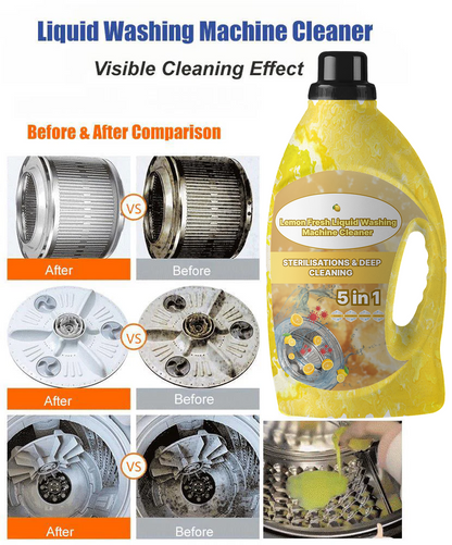 🍋 Lemon Fresh Liquid Washing Machine Cleaner (Buy 1 Get 3 Free 😍)
