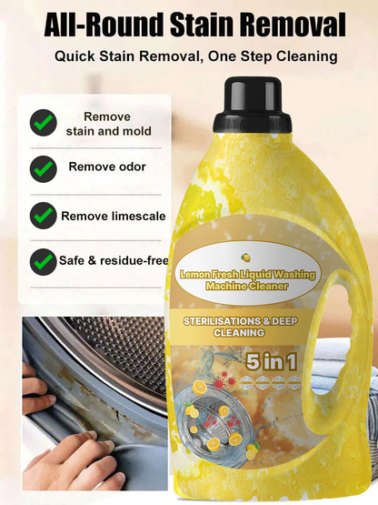 🍋 Lemon Fresh Liquid Washing Machine Cleaner (Buy 1 Get 3 Free 😍)